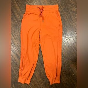 Lululemon Orange Scuba Jogger Pants